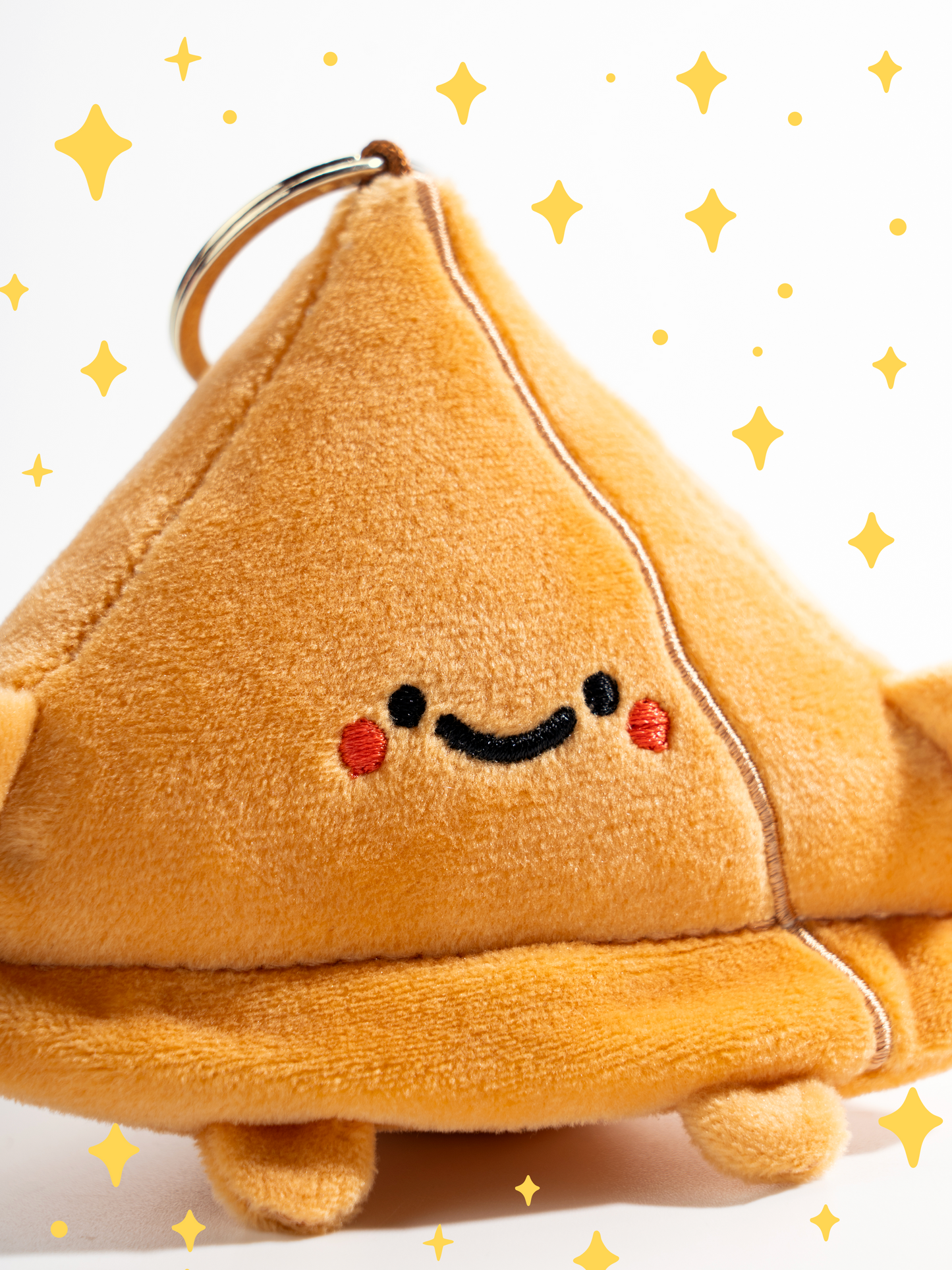 sammo the samosa plush keychain